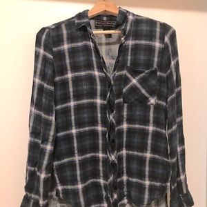 Green and blue flannel